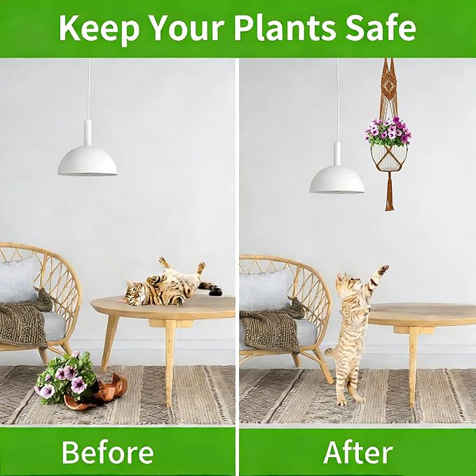 Macrame Plant Hangers 5Pack, Handmade Cotton Rope Hanging Planters for Indoor Plants w/ 5 Set Hooks Hanging Plant Holders Plant Hanger Indoor for Boho Home Decor (Caramel, Planter Pot Not Included)