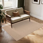 Easy Jute Rug 4x6: Indoor Outdoor Natural Boho Area Rugs for Living Room Patio Washable - Farmhouse Neutral Contemporary Carpet Mat for Entryway Bedroom Kitchen Backyard Sunroom Non Slip
