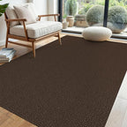 EARTHALL Washable Area Rug 4x6 Ft Non Slip Rugs for Entryway Braided Rubber Backed Bedroom Carpet Cotton Entry Rug Woven Floor Carpets for Bedroom Dining Room Living Room, Brown/Coffee