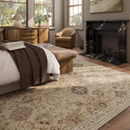 Machine Washable Rug for Living Room: 9x12 Area Rugs Boho Vintage Rug Stain Resistant Non Slip Low Pile Soft Lightweight Carpets for Bedroom Kitchen Dining Room Nursery Kids Room Farmhouse