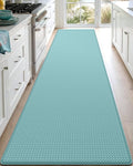 DEXI Kitchen Floor Mats Cushioned Anti Fatigue, 23x94, Large Long Standing Runner Rug Waterproof, Comfort Memory Foam Padded for Front Sink Laundry, Turquoise