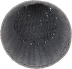 Household Essentials Woven Waste Basket, Gray Paper Rope Waste Bin for Bathroom, Bedroom, Office