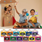 Tinideya 12 Pcs Kids Carpet Circle Seats for Class 16 Inch Round Classroom Rug Floor Cushions Soft First Day of School Educational Mat Non Slip Back to School Learning Playing Areas(Pencils)