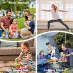 Waterproof Picnic Blankets Foldable & Portable 60''x80'' Boho Picnic Mat for Outdoors, Large Washable Picnic Blanket for Travel Camping Beach, Park Grass Picnic Blanket Accessories for Adults