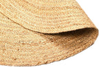 Jute Braided Area Rug, 6 feet Round, Stain Resistance Artisan-Crafted Natural Boho Area Rug,Tailored for Entryways, Living Room, Bedroom, Farmhouse Vintage Interiors, Reversible Design