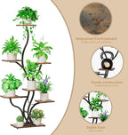 Plant Stand Indoor with Grow Lights - 59" Tall Plant Shelf Indoor, 7 Tiered Corner Plant Stands for Pots Plants Multiple, Metal Large Flower Holder Display Rack for Living Room, Home Decor Patio