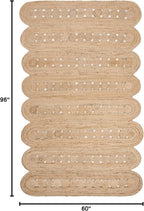 SAFAVIEH Natural Fiber Collection Area Rug - 5' x 8', Natural, Handmade Farmhouse Rustic Country, Ideal for High Traffic Areas in Living Room, Bedroom (NF365B)