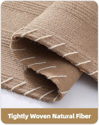 Color&Geometry Handwoven Jute Entry Rug - Natural Textured Front Door Mat 32"x48", Non-Slip Durable & Eco-Friendly Doormat for High-Traffic Entrance, Rustic Farmhouse Welcome Mat, Jute Sand