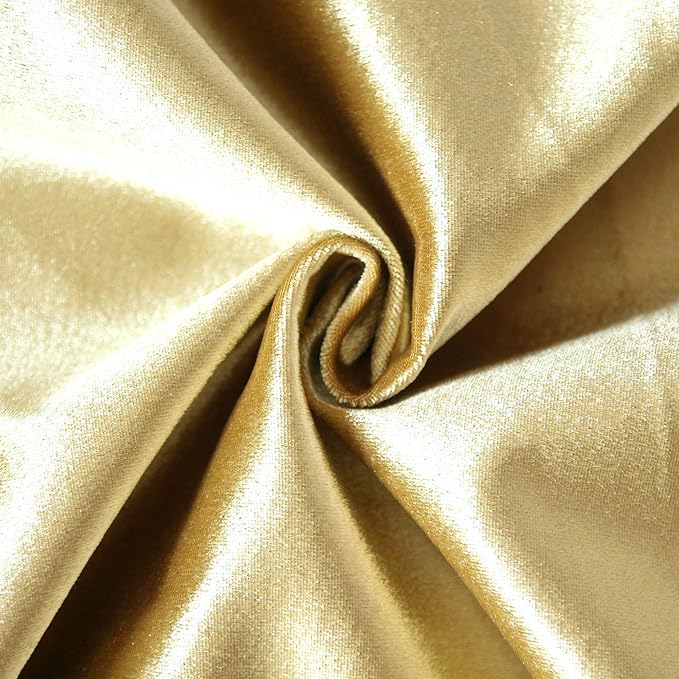 2 Pack Soft Velvet Couch Throw Pillow Covers 20x20 Inch for Sofa Living Room Bedroom (Gold)
