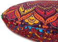 INDIAN CRAFT CASTLE 32" Inch Mandala Floor Pillow Cushion Covers Meditation Seating Ottoman Covers Hippie Decorative Bohemian Pouf Covers Large Shams Outdoor Boho Comfortable Bed Sofa Pouffe Cover