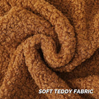 FUTEI Rust Throw Pillow Covers 24x24 Inch Set of 2,Furry Faux Fur Teddy Boucle Textured Cushion Covers,Soft Fluffy European Pillow Shams,Home Decor for Couch Bed Living Room Office Car