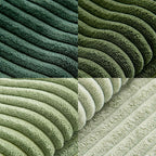 MIULEE Spring Green Decorative Throw Pillow Covers 16x16 Inch Set of 4 Boho Farmhouse Cushion Covers Mordern Nordic Pillow Cases Soft Corduroy Gradient Home Decor for Couch Sofa Living Room Bed