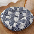 Large Round Floor Cushion, Comfortable Cotton and Linen Boho Meditation Pillow Tatami Seating Cushion for Room Reading Book Nursery Room Balcony,F,60 * 60cm