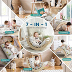 BlueWood Cushion for Climbing Arch, Montessori Philosophy Soft and Non-Slip Pillow for Kids, Pikler Cushion for Reading, Playing, Games, Parties (Forest)