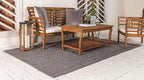 Unique Loom Braided Jute Collection Area Rug - Dhaka (8' x 10' Rectangle, Gray)