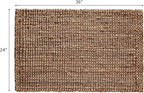 IRONGATE Jute Handspun Area Rug - Premium Jute Handwoven Reversible Chunky Textured Tan Beige Neutral Throw Accent Rug Carpet - Rustic Farmhouse Living Room Bedroom Den Study Décor -24" x 36" Natural