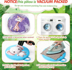 8 Pcs Kids Floor Cushions for Classroom Flexible Round Seating with Handle Soft Waterproof Floor Pillows with Cute Cartoon Animal Pattern for Elementary Daycare Preschool(Jungle Animals)