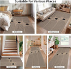 Tangsoo Rainbow Easy Jute Area Rug 4x6 Washable Rug for Indoor Outdoor Patio,Non-Slip Thin Farmhouse Floor Carpet,Boho Throw Mat for Front Porch Kitchen Bedroom Foyer Sunroom