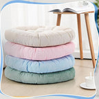 Jerify Floor Pillow Cushions Large Round Square Large Meditation Floor Pillow for Classroom Adult Meditation Picnic Party Seating Learning Daycare School(Round,Light Colors,4 Pcs)