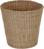 Household Essentials Handwoven Cattail Wicker Waste Basket, Natural