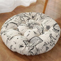 Large Round Floor Cushion, Comfortable Cotton and Linen Boho Meditation Pillow Tatami Seating Cushion for Room Reading Book Nursery Room Balcony,C,60 * 60cm