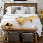 DII Braided Striped Throw, 50x60, Honey Gold