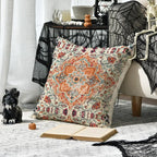 AVOIN colorlife Boho Aesthetic Throw Pillow Cover, 18 x 18 Inch Bohemia Ethnic Style Carpet Pattern Farmhouse Cushion Case for Sofa Couch