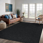 Easy Jute Rug 5x7 Indoor Outdoor Natural Rugs Solid Fiber Rug Woven Area Rug Boho Easy Clean Inside Carpet for Living Room Bedroom Dining Room Hallway or Outdoor Patio Porch (5 X 7 Dark Grey)