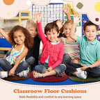 Fumete 8 Pcs 16 Inch Round Floor Cushions for Kids and Toddlers, Flexible Seating Classroom Furniture Floor Pillow for Home, Daycare, Preschool, Yoga and Meditation (Fall)