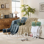 Boho Knitted Chenille Blanket with Tassels - Lightweight & Soft All-Season Throw - 3D Classic Pattern for Living Room Bedroom Couch, Sandy Beige, Queen 90"x90"