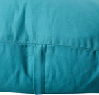 4-Pack 100% Cotton Comfortable Solid Decorative Throw Pillow Case,Thmyo Square Cushion Cover Pillowcase Sublimation Blank Pillow Covers DIY Throw Pillowcase for Sofa(18x18 inch/ 45x45cm,Lake Blue)