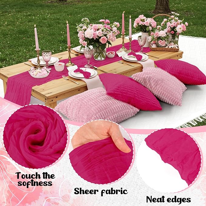 91 x 71 Extra Large Outdoor Boho Picnic Blanket with Girl Colors Table Runner, 6 Throw Pillow Covers 6 Napkins Woven Cotton Yarn Oversize Beach Blanket Washable Picnic Camp Wedding