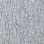 SIMPLIHOME Nate Square Pouf - 18 inch Wide Upholstered Handwoven Cotton Ottoman in Denim Melange, Boho Footstool or Extra Seating for Living Room or Bedroom with Polystyrene EPS Beads, Assembled