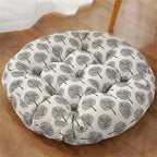 Large Round Floor Cushion, Comfortable Cotton and Linen Boho Meditation Pillow Tatami Seating Cushion for Room Reading Book Nursery Room Balcony,A,60 * 60cm(2pcs)