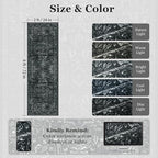 Dark Black 2x6 Runner Rugs for Hallway Entryway, Kitchen Runners Washable Non Slip Low Pile, Vintage Distressed Medallion Printed Rugs for Mudroom/Bedroom Bedside/Laundry Room/Bathroom