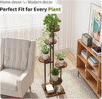 5 Tier Plant Stand Indoor, Tiered Plant Stands for Indoor Plants Multiple, Corner Flower Stand for Living Room, Multi-Layer Vintage Design Plant Shelf