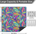 Waterproof Picnic Blankets Foldable & Portable 80''x80'' Boho Picnic Mat for Outdoors, Large Washable Picnic Blanket for Travel Camping Beach, Park Grass Picnic Blanket Accessories for Adults