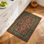 GarveeHome Christmas Rug 2x3 Boho Vintage Rugs Non Slip Front Door Rug for Entryway, Washable Indoor Kitchen Rugs Low-Pile Stain Resistance Small Door Mat Holiday Decor for Bedroom Red