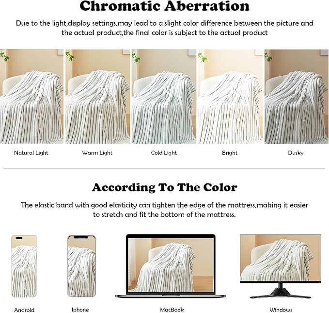 NEWCOSPLAY Super Soft Twin Blanket Black and White Premium Silky Flannel Fleece 3D Ribbed Jacquard Lightweight Bed Blanket All Season Use (Black and White Ribbed, Twin(60"x80"))