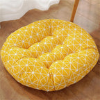 Large Round Floor Cushion, Comfortable Cotton and Linen Boho Meditation Pillow Tatami Seating Cushion for Room Reading Book Nursery Room Balcony,H,60 * 60cm