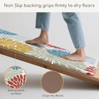MAYHMYO Kitchen Mats for Floor - Kitchen Anti Fatigue Mat Set of 2 - Non Slip Cushioned Rugs for Standing