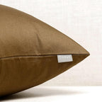 4-Pack 100% Cotton Comfortable Solid Decorative Throw Pillow Case,Thmyo Square Cushion Cover Pillowcase Sublimation Blank Pillow Covers DIY Throw Pillowcase for Sofa(16x16 inch/ 40x40cm,Light Coffee)