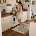 Easy Jute Rug 2x3: Indoor Outdoor Natural Boho Front Door Mat Non Slip - Farmhouse Neutral Contemporary Small Carpet for Entryway Kitchen Bathroom Bedroom Washable