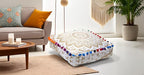 CRAFT KALA 16" Square Large Hippie Mandala Meditation Floor Ottoman Pillow Cushion Pouf Cover Square Poufs Bohemian Circle Floor Cushion Case Outdoor Fireplace Living Room Decor Cover Golden Ombre