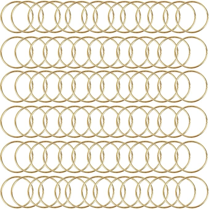 80Pcs Macrame Hoops Ring, BetterJonny 2 Inch Metal Craft Rings Hoops Gold Dream Catcher Rings Wreath Hoop Rings for Home Decorations DIY Crafts and Wall Hanging Crafts