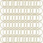 80Pcs Macrame Hoops Ring, BetterJonny 2 Inch Metal Craft Rings Hoops Gold Dream Catcher Rings Wreath Hoop Rings for Home Decorations DIY Crafts and Wall Hanging Crafts