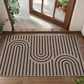 Tangsoo Easy Jute Rug 2x3 Outdoor Rug,Small Washable Non-Slip Rug for Entryway,Boho Geometric Ultra Thin Indoor Carpet Farmhouse Small Throw Mat for Kitchen Bedroom Front Door Entry
