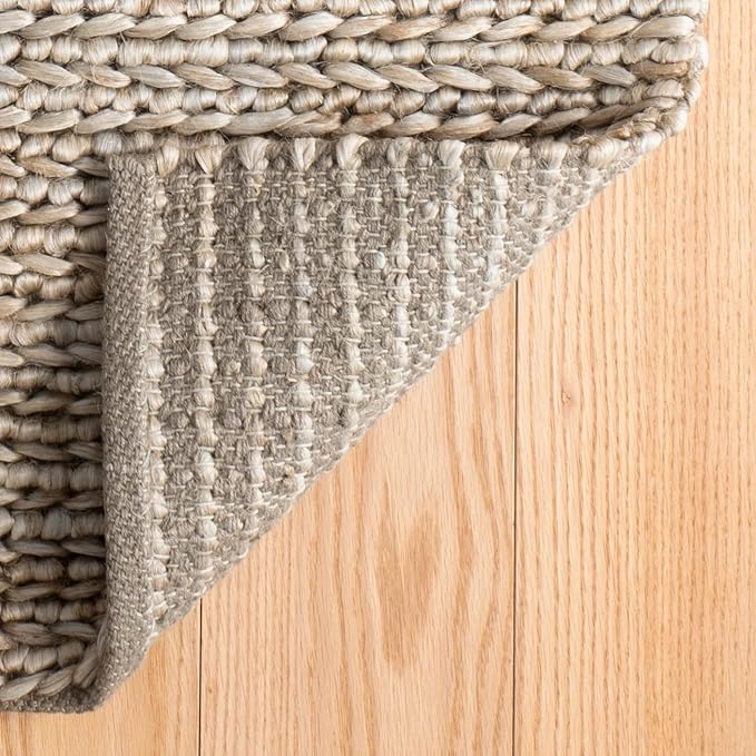 Dash and Albert Jute Area Rug - 9.5 X 13.5 Seaglass Solid Handwoven Accent Rug - Durable, Eco-Friendly, High Traffic Areas Hallway, Bedroom, Stairs - Premium Luxury Hotel Quality Soft Breathable