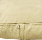 4-Pack 100% Cotton Comfortable Solid Decorative Throw Pillow Case,Thmyo Square Cushion Cover Pillowcase Sublimation Blank Pillow Covers DIY Throw Pillowcase for Sofa Bedroom(22x22 inch/ 55x55cm,Khaki)