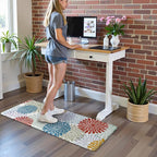 MAYHMYO Kitchen Mats for Floor - Kitchen Anti Fatigue Mat Set of 2 - Non Slip Cushioned Rugs for Standing